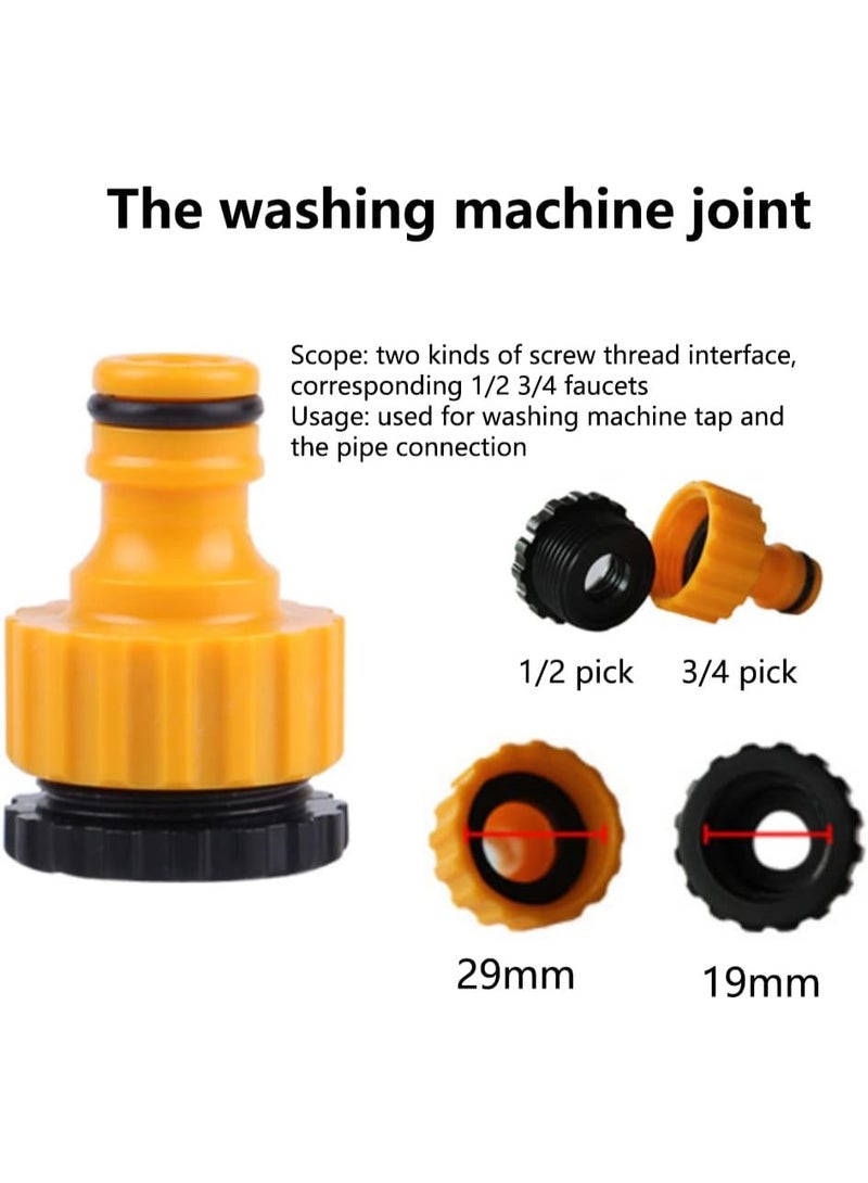 WEHAND Plastic Garden Hose Fitting Set – Quick Connect Water Hose Adapter with Sprayer & Connectors (3/4", 1/2") - Image 4