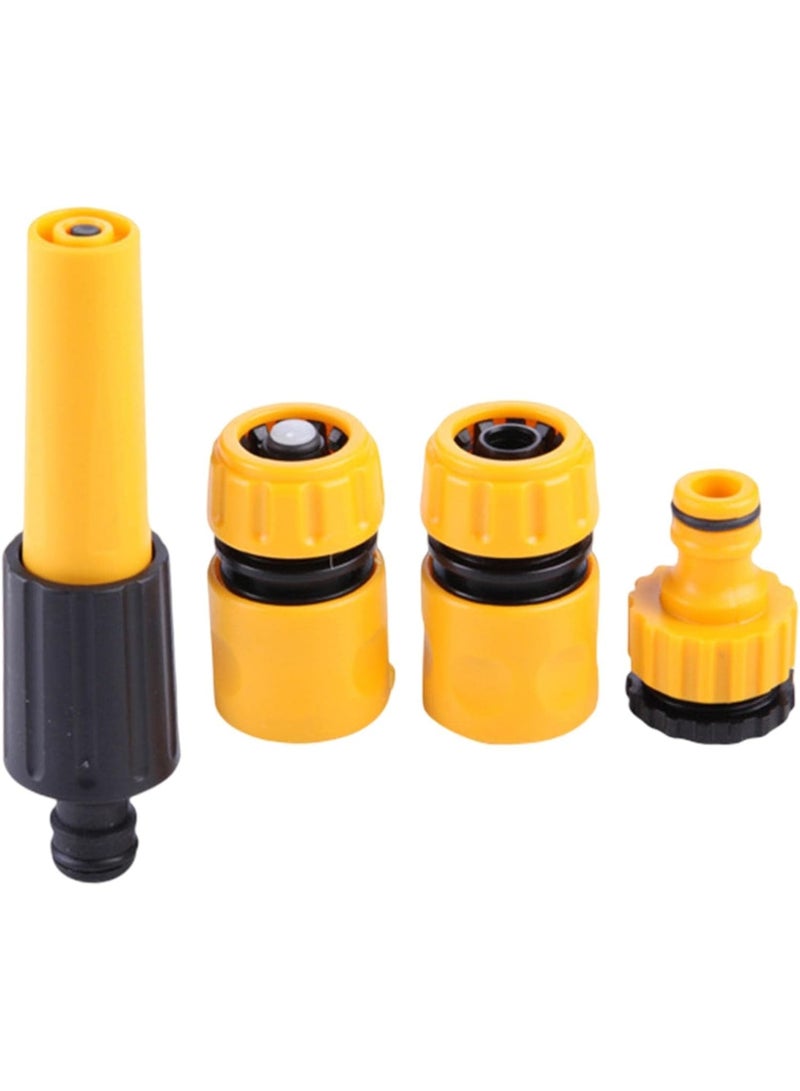 WEHAND Plastic Garden Hose Fitting Set – Quick Connect Water Hose Adapter with Sprayer & Connectors (3/4", 1/2") - Image 2