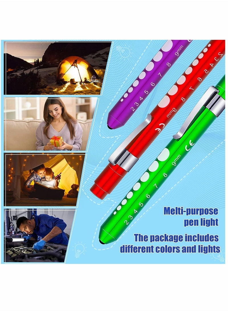 Generic Mini LED Flashlight Small Handy Reusable LED Torch Pen Flashlight with Stainless Steel Clip for Medical Checking Home and Outdoor Activities Pen Torch Light for Nurse Students Doctors (6 Pcs)  - Image 3