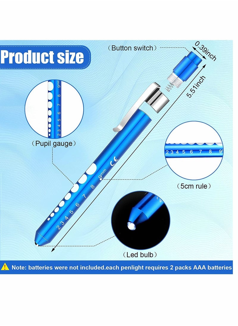 Generic Mini LED Flashlight Small Handy Reusable LED Torch Pen Flashlight with Stainless Steel Clip for Medical Checking Home and Outdoor Activities Pen Torch Light for Nurse Students Doctors (6 Pcs)  - Image 2