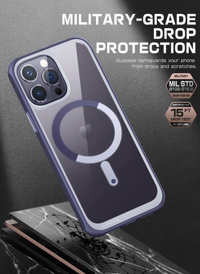 SupCase [Unicorn Beetle Style Series] Case Designed For iPhone 14 Pro Max, 6.7" (2022 Release), Premium Hybrid Protective Clear Case Compatible With MagSafe - Mauve - Image 4