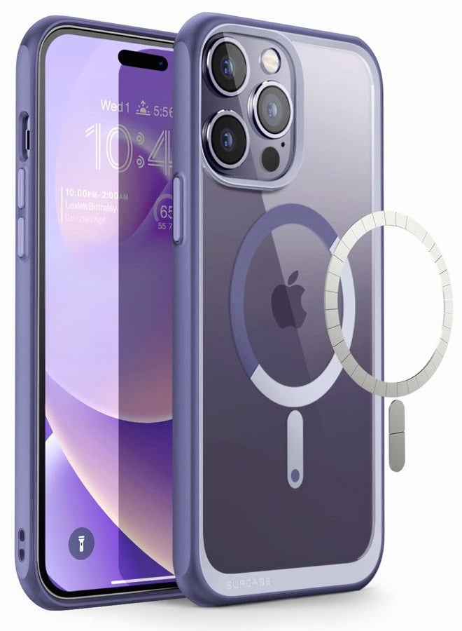SupCase [Unicorn Beetle Style Series] Case Designed For iPhone 14 Pro Max, 6.7" (2022 Release), Premium Hybrid Protective Clear Case Compatible With MagSafe - Mauve - Image 1