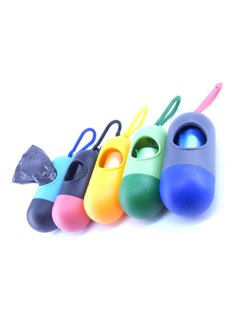 Altheqa 5 Rolls Random Colors Disposable Diaper Refill Bags With Free 1 Capsule Diaper Bag Dispenser Unscented - Image 2