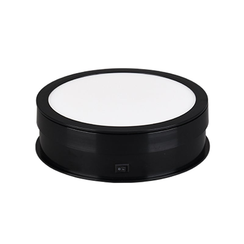20cm Motorized Rotating Display Stand Rotating Turntable 10kg/22lbs Load Capacity 360°Rotatable Display Turntable with LED Light for Photography Products Display Live Video Show - Image 1