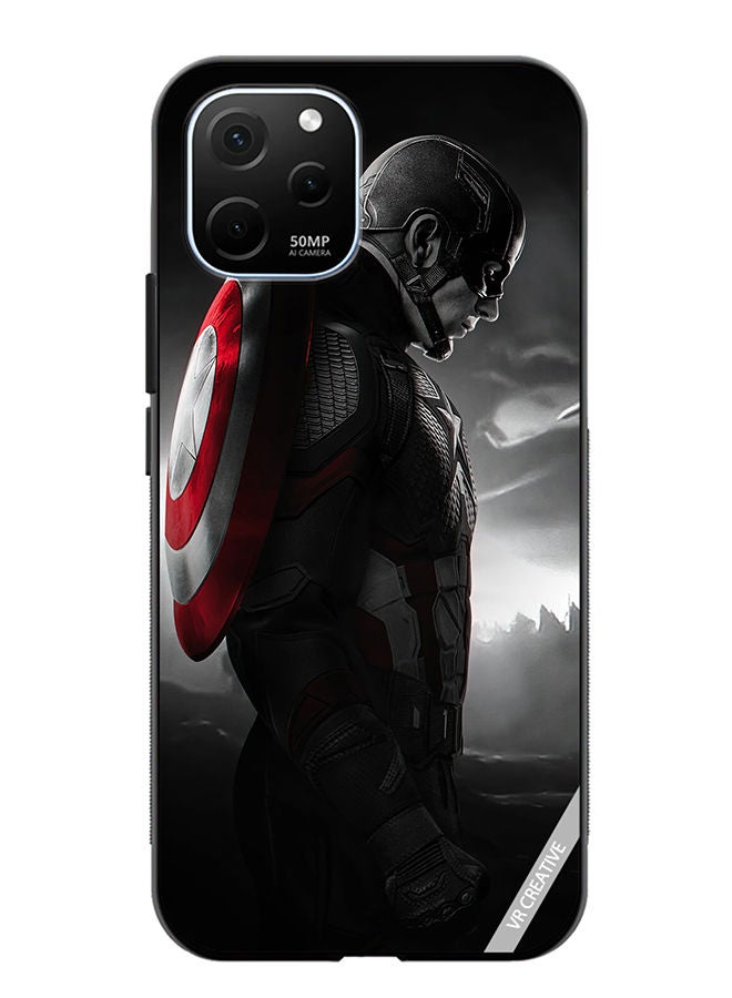 VR CREATIVE Protective Case Cover For Huawei Enjoy 50z Captain America Design Multicolour - Image 1