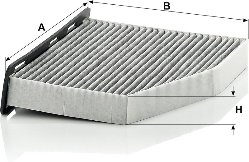 MANN FILTER Gulf user preference oriented build Mann-Filter CUK 2939 Cabin Filter With Activated Charcoal for select Audi/Volkswagen models Labor saving - Image 3