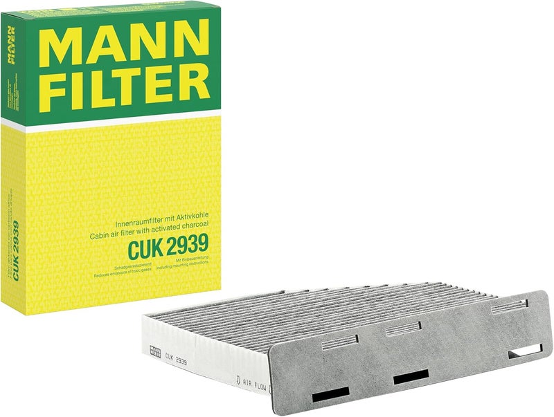 MANN FILTER Gulf user preference oriented build Mann-Filter CUK 2939 Cabin Filter With Activated Charcoal for select Audi/Volkswagen models Labor saving - Image 1