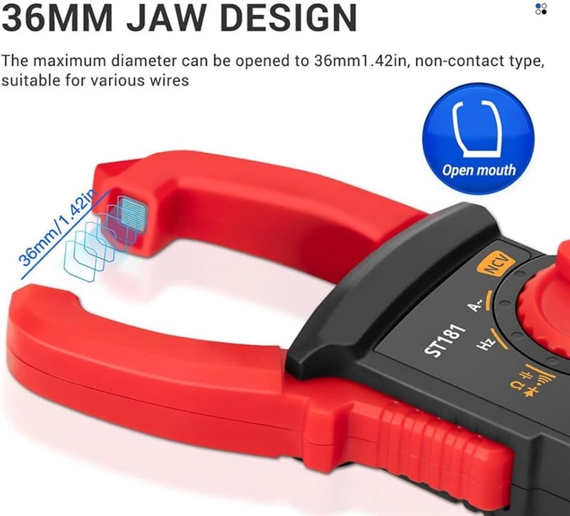 Digital Clamp Meter 400A AC Current Tester With Backlight And Data Hold - Image 5