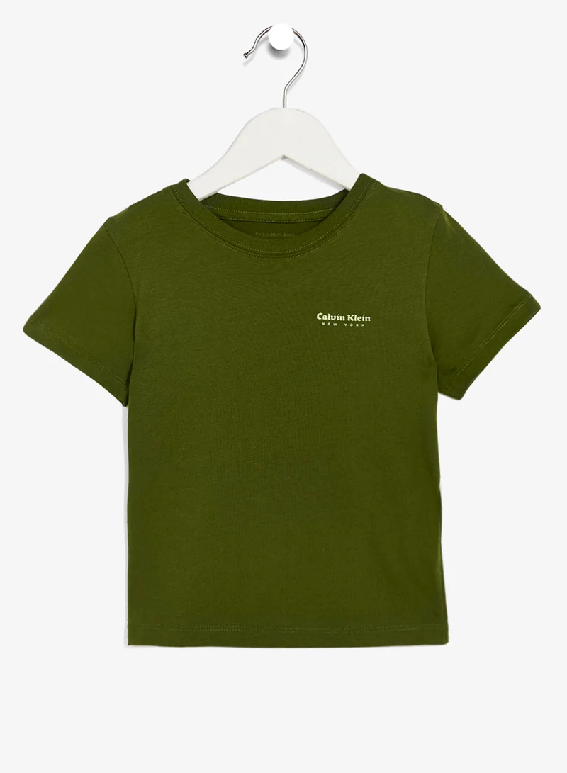 Calvin Klein Jeans Youth logo Crew Neck T-Shirt