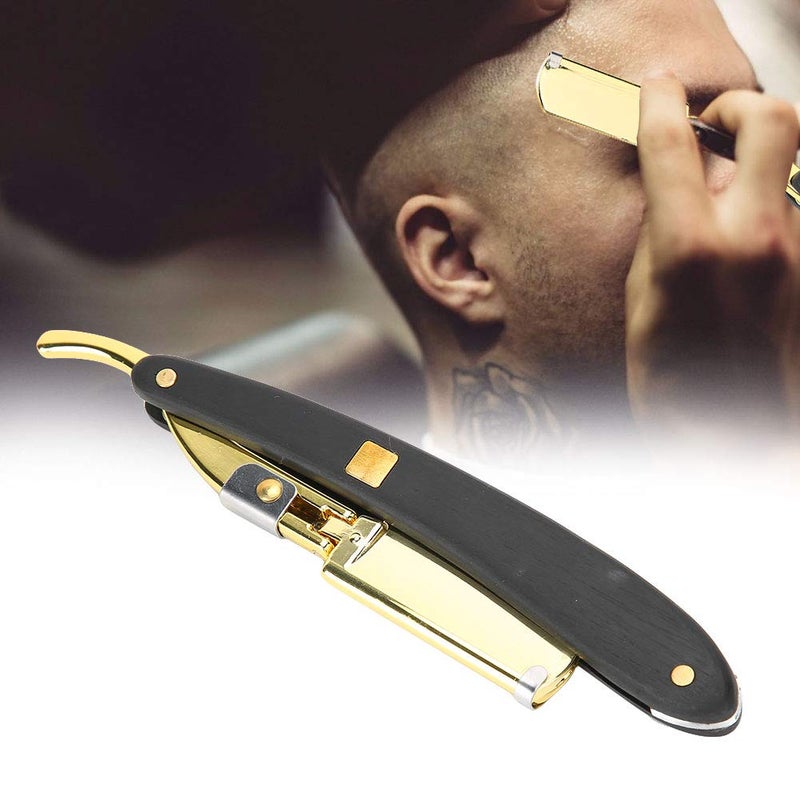 woobles Barber Straight Edge Razor, Professional Manual Hair Shaver, Portable Folding Face Grooming Tool for man, Hair Cutting Tools for Salon Home - Image 5