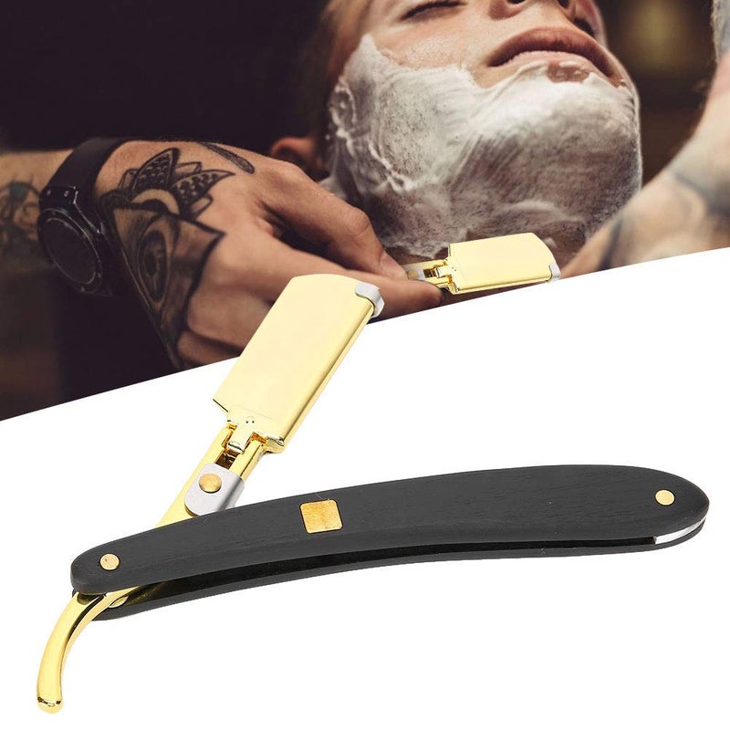 woobles Barber Straight Edge Razor, Professional Manual Hair Shaver, Portable Folding Face Grooming Tool for man, Hair Cutting Tools for Salon Home - Image 4