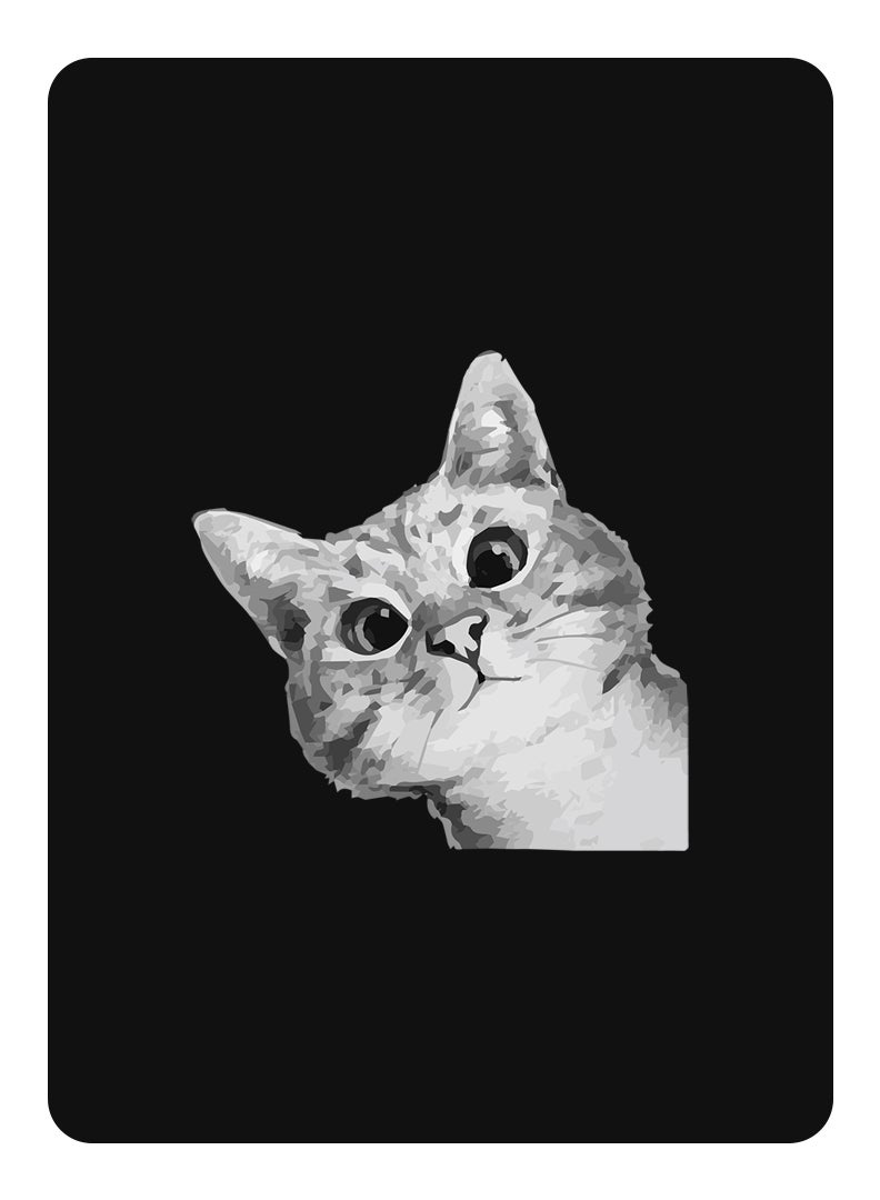 Theodor Protective Flip Case For Samsung Galaxy Tab A7 Lite With Trifold Stand Auto Wake Sleep Shockproof CoverCat Peep - Image 1