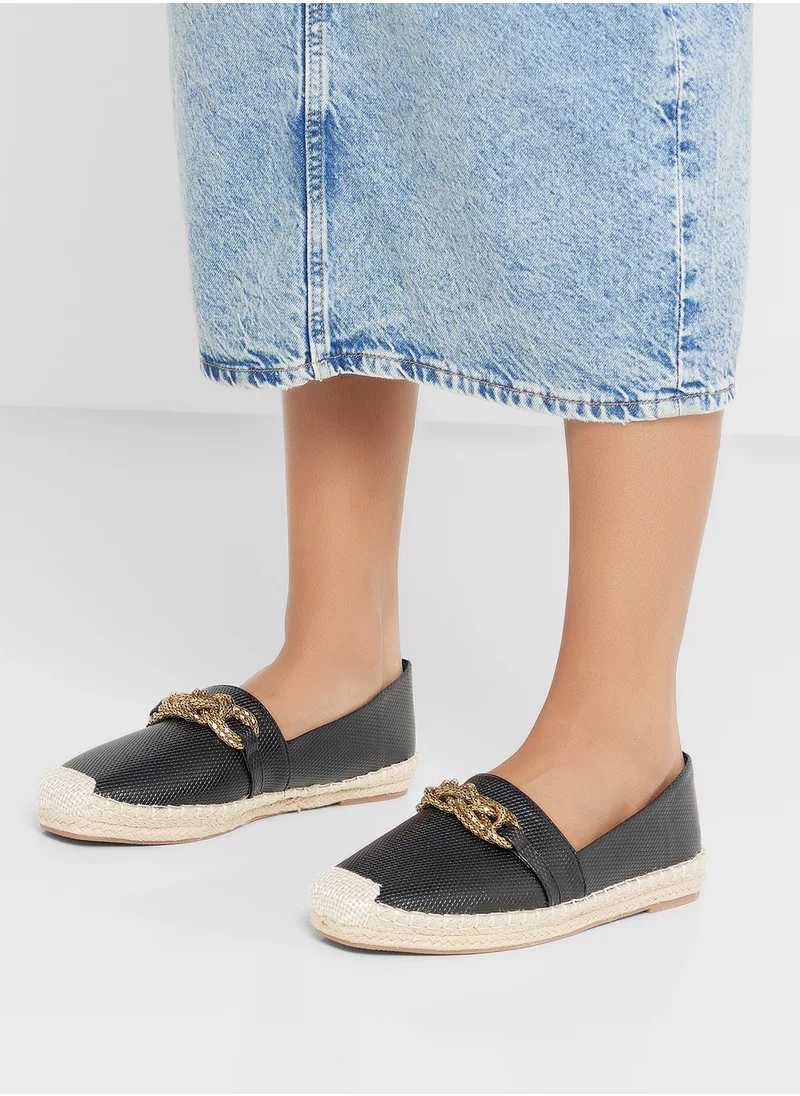 Ginger Phython Texture Espadrille