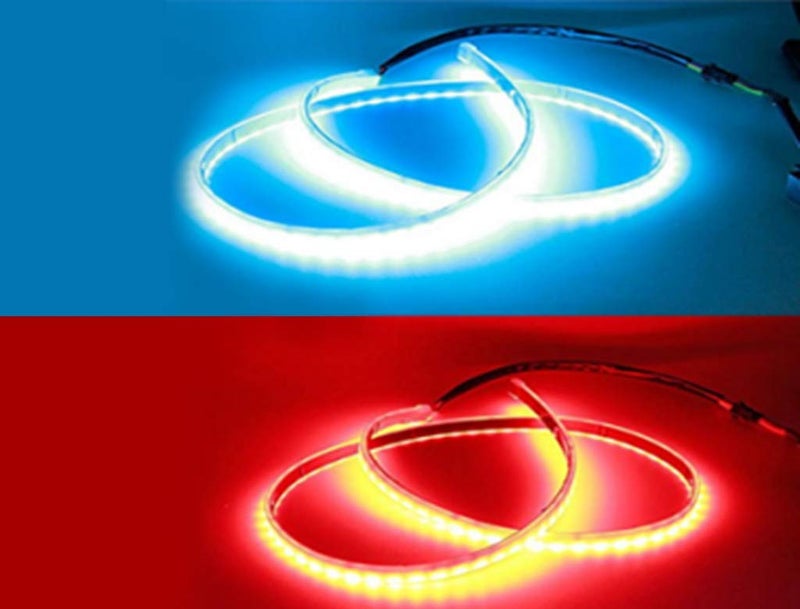 Selifaur 48Inch Ice Blue & Red DRL LED Brake with Side Turn Signal & Parking Indication Trunk | Boot | Dicky Light for Vento - Image 4