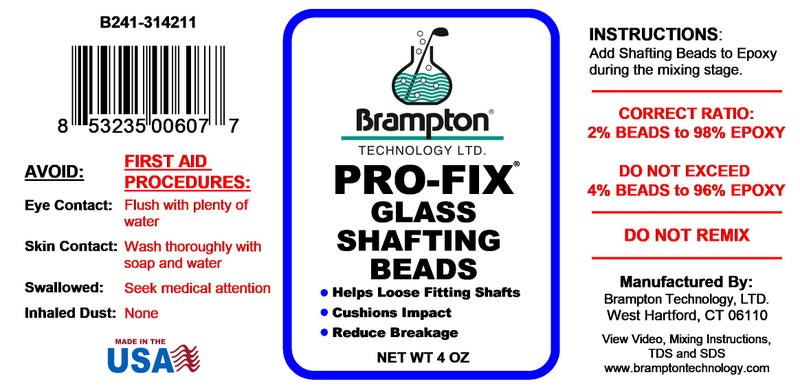 BRAMPTON TECHNOLOGY, LTD. Brampton PRO-FIX Glass Shafting Beads - Golf Club Shaft Installation Stabilizer - Increase Bond Strength - Image 2