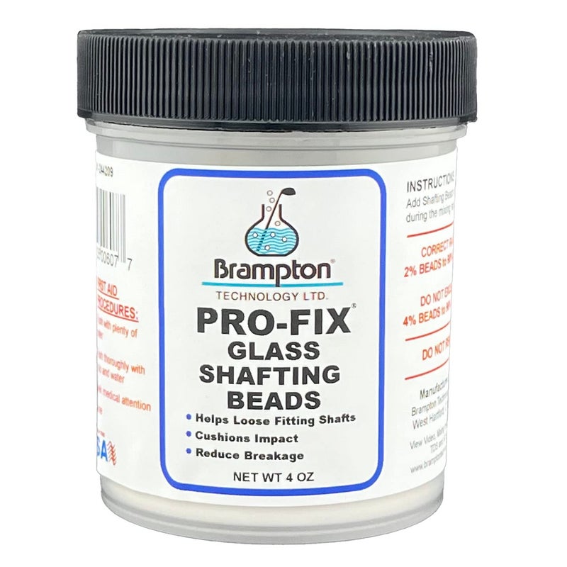 BRAMPTON TECHNOLOGY, LTD. Brampton PRO-FIX Glass Shafting Beads - Golf Club Shaft Installation Stabilizer - Increase Bond Strength - Image 1