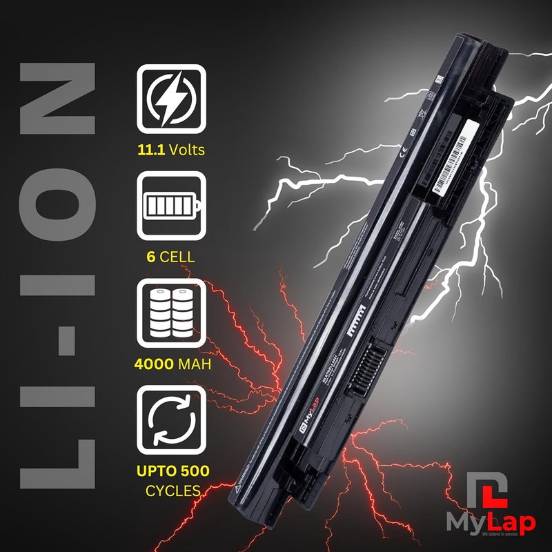 Mylab Laptop Battery Compatible for Dell MR90Y Inspiron Latitude Vostro 14 14r 15 15r 17 17r 3000 5000 3521 3537 5521 5537 5421 3437 3421 3721 5737 N3421 N5421 N3721 N3737 N5737 N3521 Series MR90Y - Image 2