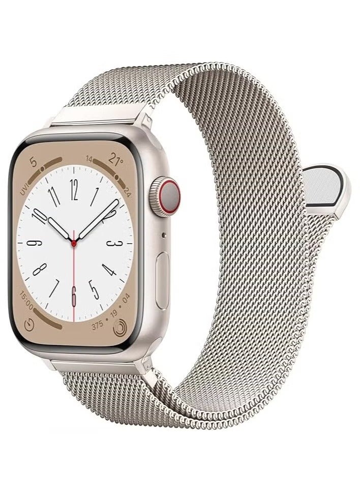 Stainless Steel Milanese Loop Compatible with Apple Watch Band 38mm 40mm 41mm, Replacement Band for iwatch Series 9, Ultra 2, SE, Ultra, 8 7 6 5 4 3 2 1  - Image 1