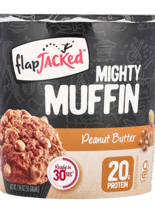 FlapJacked Mighty Muffin Peanut Butter 1.94 oz (55 g) 