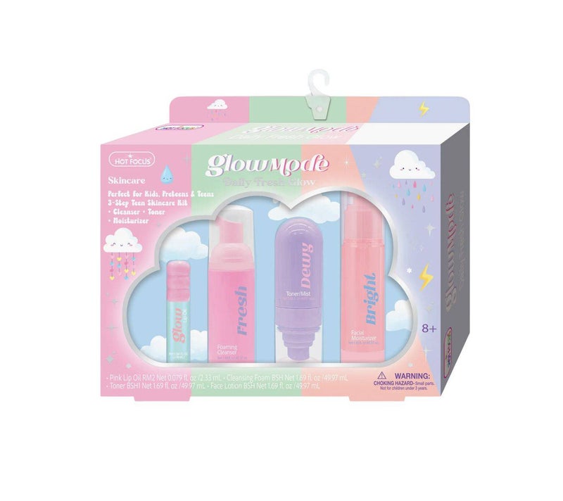 Hot Focus Glow Mode Daily Fresh Glow Skincare Set (Pack of 4)