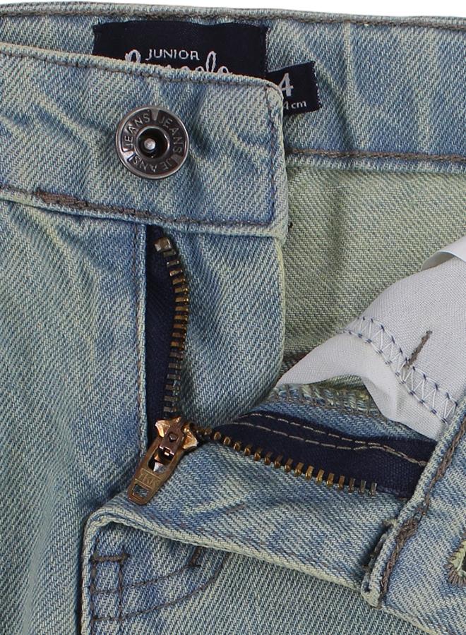 Pompelo Girls Denim Pants – Beige Wash - Image 3