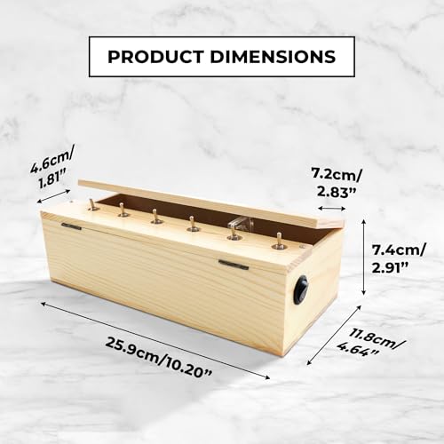 BuleVina Funny Useless Machine Box Toy Creative Wooden Kit with Attitude Finger Multiple Switches Rechargeable That Turns Itself Off Fun Party Birthday Gift for Adults Reduce Stress - Image 5