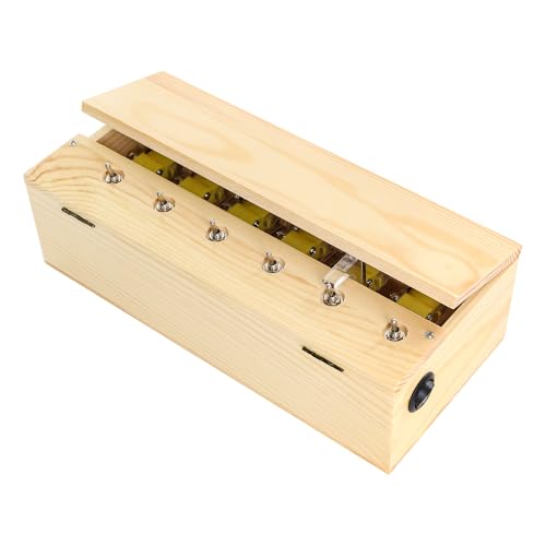 BuleVina Funny Useless Machine Box Toy Creative Wooden Kit with Attitude Finger Multiple Switches Rechargeable That Turns Itself Off Fun Party Birthday Gift for Adults Reduce Stress - Image 1