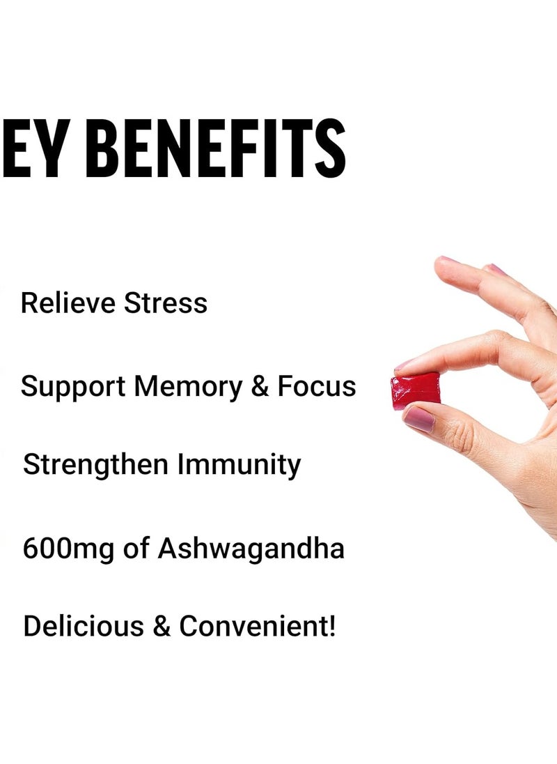 Force Factor Force Factor Amazing Ashwa for Stress Relief, Memory, Focus, and Immune Support Health, Ashwaganda Supplement with KSM-66 Ashwagandha for Stress, 60 Soft Chews  - Image 2