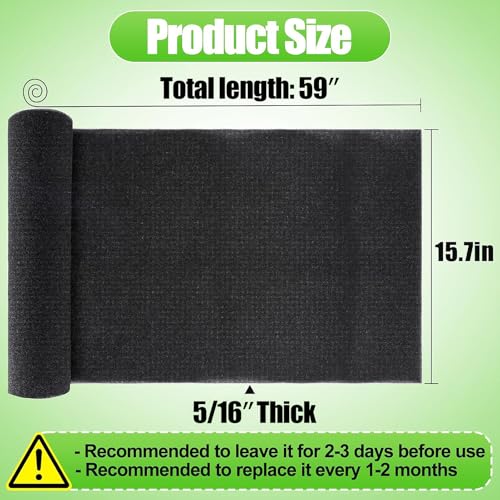 MADHOLLY 15.7" x 59" Extra Large Cuttable Air Conditioner Filters - Cut to Fit Carbon Pad Air Purifier Filters, Washable Reusable Foam Pad Pre Filter Roll for Air Filters AC Window Unit Charcoal Sheet - Image 5