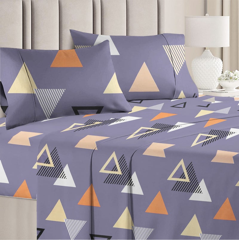 BSB HOME® 3D Printed 144 Tc Microfiber Double Bedsheet with 2 King Size Pillow Covers (Whitea and Yellow Flower, 90X90 Inches) - Image 1