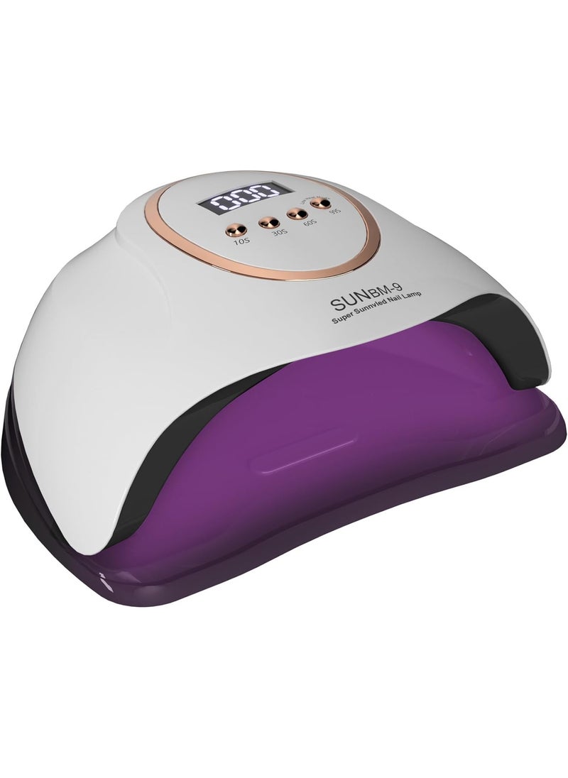 jingewell - Professional UV Light Nail Lamp, 280W LED Nail Dryer Manicure Pedicure with Auto Shutoff, 66 Lamp Beads, 4 Timer Setting for UV Gel, UV Builder, Gel Nail Polish, Home, Manicure Store - Image 1