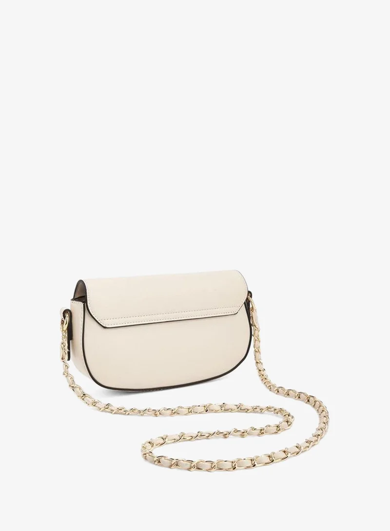 Paprika BEIGE Solid Crossbody Bag With Chain Strap for Women | Best Price UAE