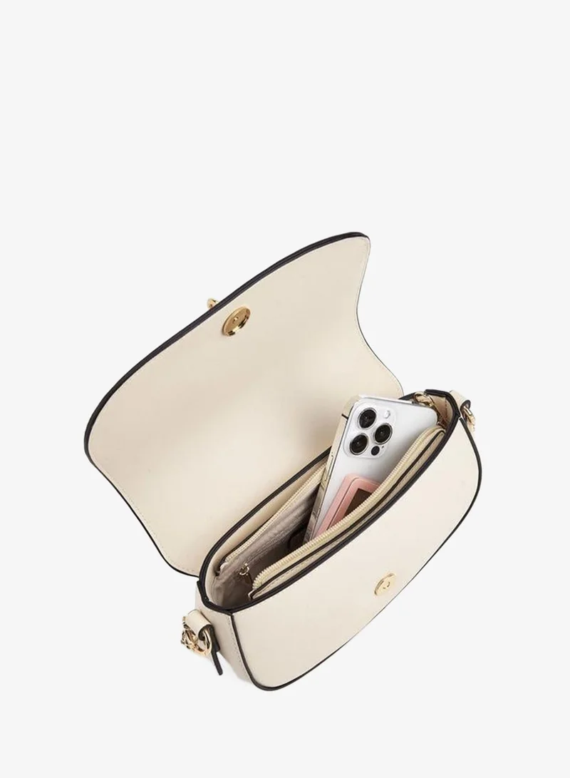 Paprika BEIGE Solid Crossbody Bag With Chain Strap for Women | Best Price UAE