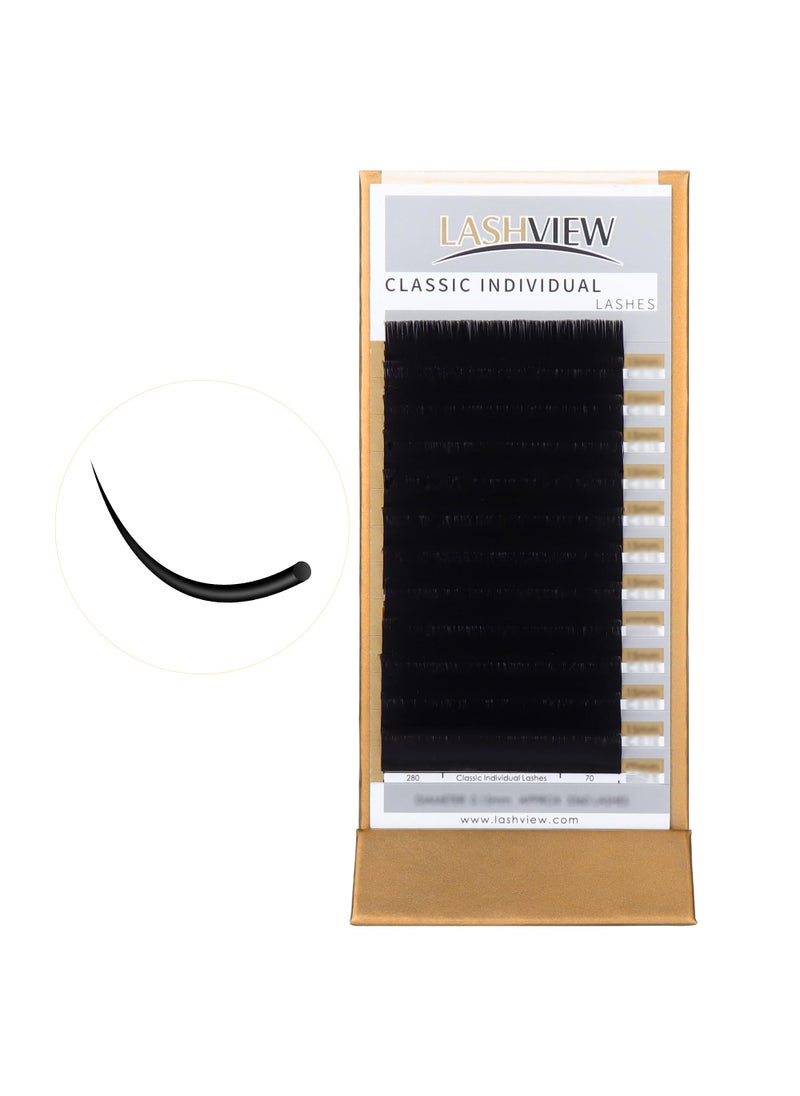 LASHVIEW 020 Thickness C Curl11mm Silk Fake Eyelash Extensions Natural Thick Lashes SemiPermanent Individual Eyelashes Application for Professional Salon Use - pzsku/ZA11FCEEFD1FF30EFF3EEZ/45/_/1741001520/cbb7817c-95c1-4e1a-95b9-693e5fb8163e