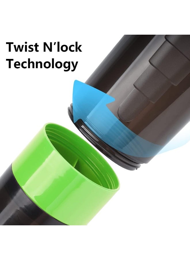 Shaker Bottle,16oz Shaker Cup,Protein Shaker Bottle with Storage & Shaker Ball,GYM Shaker Bottles for Protein Shakes,Sports Shake Mixer Bottle,100% Leak Proof,BPA Free,3 Layer - Image 4