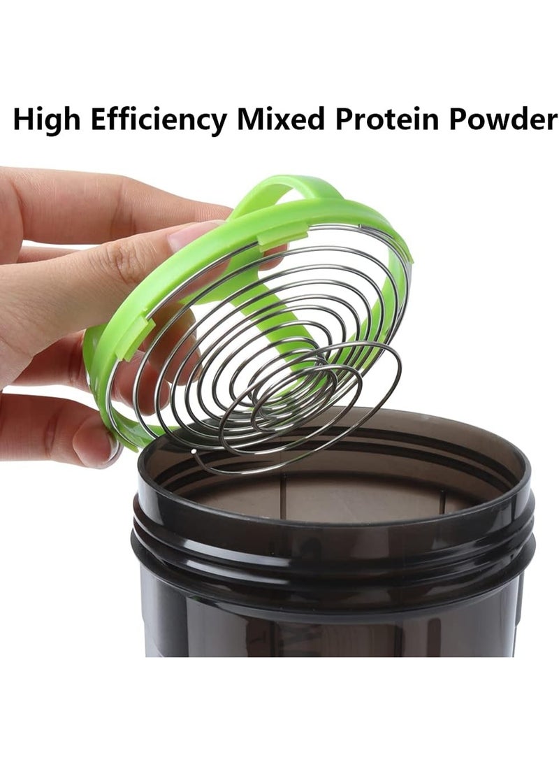 Shaker Bottle,16oz Shaker Cup,Protein Shaker Bottle with Storage & Shaker Ball,GYM Shaker Bottles for Protein Shakes,Sports Shake Mixer Bottle,100% Leak Proof,BPA Free,3 Layer - Image 3