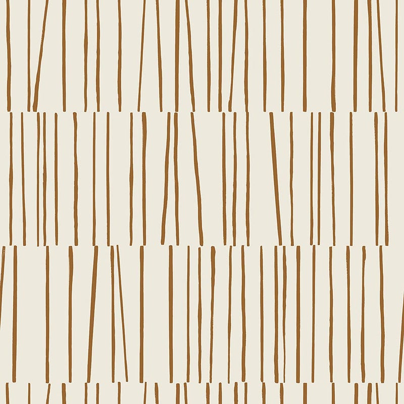 Tempaper x Bobby Berk Copper Cream Shift Removable Peel and Stick Wallpaper 205 in x 165 ft Made in The USA
