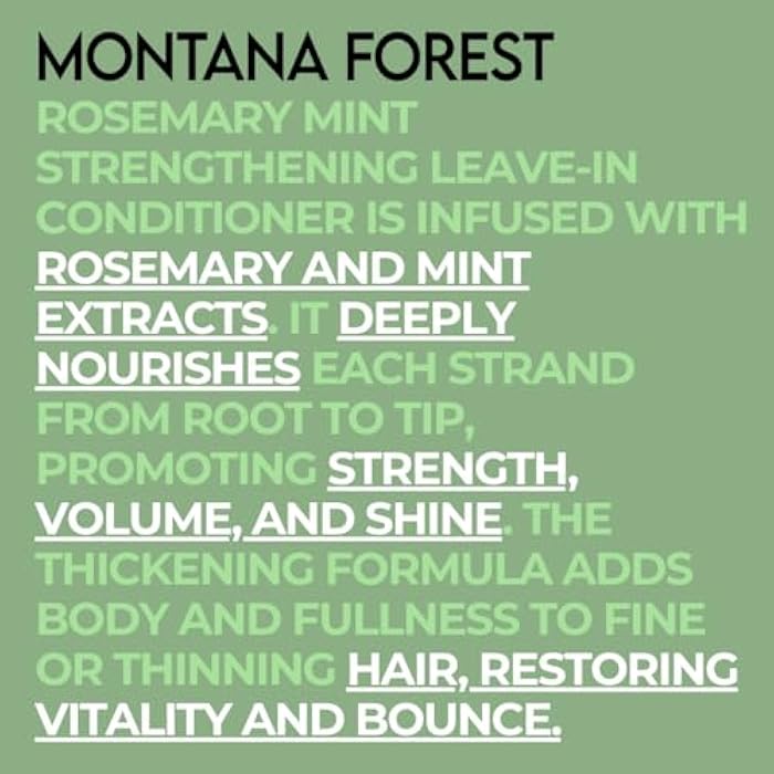 Rosemary Mint Strengthening Leave-In Conditioner - 16 fl oz | Natural Botanical Hair Care | Nourishing and Strengthening for All Hair Types | Sulfate-Free, Paraben-Free, and Non-GMO - Image 5