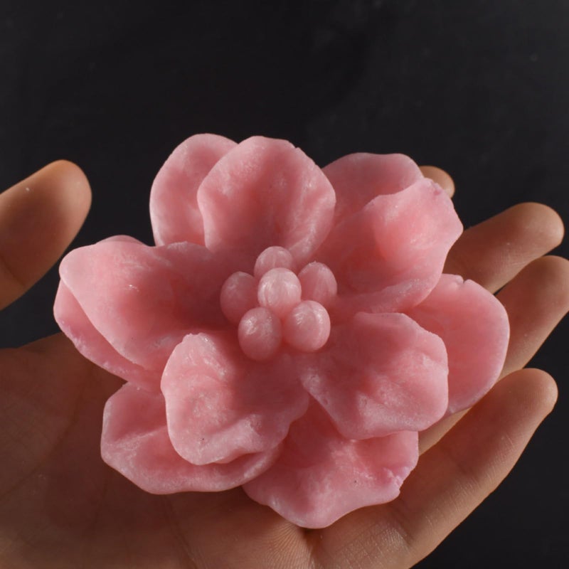NINEXY 3D Flower Silicone Candle Molds Lotus/Rose/Iris/Camellia Flower Soap Plaster Resin Casting Mold Fondant Chocolate Cake Baking Tools (Camellia) - Image 3