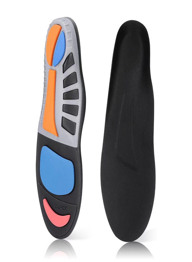 SYOSI Orthotic Insoles, Plantar Fasciitis Insole, for Plantar Fasciitis Flat Feet Leg, Anti Fatigue Arch Support Shoe Insert Men Women, Relieve Foot Pain Work Boot Insoles for Standing All Day (XL: 43-44)  - Image 1