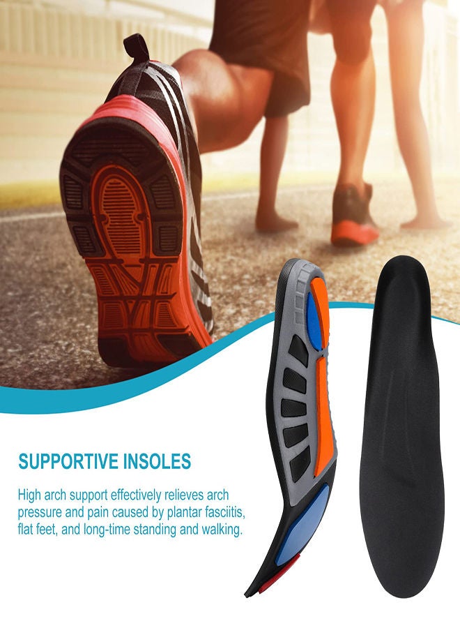 SYOSI Orthotic Insoles, Plantar Fasciitis Insole, for Plantar Fasciitis Flat Feet Leg, Anti Fatigue Arch Support Shoe Insert Men Women, Relieve Foot Pain Work Boot Insoles for Standing All Day (XL: 43-44)  - Image 3