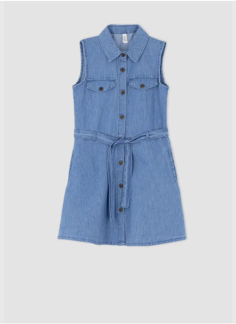 DeFacto Girl Sleeveless Denim Dress