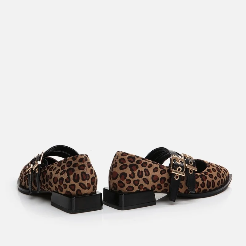 Hotiç 01AYH295000A137 MARY Jane Leopard Patterned Women's Loafer