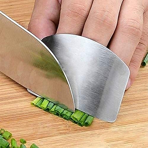NOBILEA NOBILEA Stainless Steel Finger Guard for Cutting Vegetables Kitchen Finger Protector for Dicing and Slicing Pack of 1  - Image 3