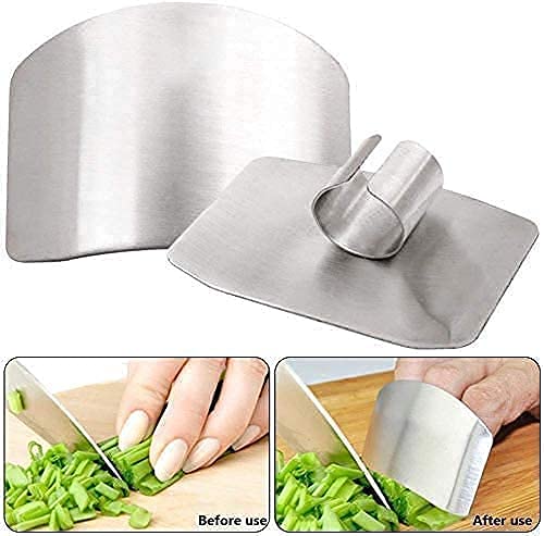 NOBILEA NOBILEA Stainless Steel Finger Guard for Cutting Vegetables Kitchen Finger Protector for Dicing and Slicing Pack of 1  - Image 5