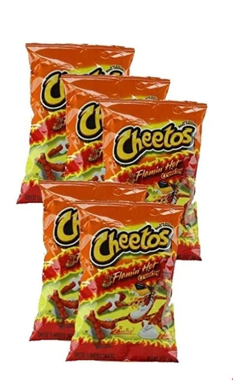 Cheetos Flamin Hot Crunchy 20 oz Pack of 5 - Image 1
