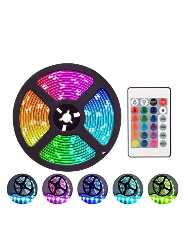 تويستيد مايندز شاشة ألعاب Twisted Minds / شريط LED للتلفزيون RGB، ضوء يعمل بمنفذ USB، يعمل مع جهاز التحكم عن بعد - 16 مليون لون شريط LED RGB مع 36000 ساعة. العمر الافتراضي-2 متر | TM-LED-2M  - Image 1