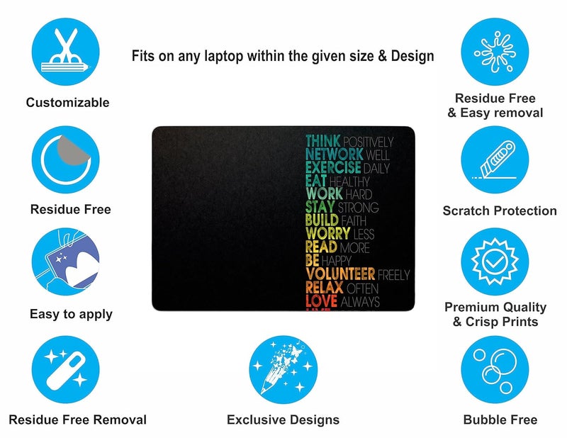 WRAP CRAFT Decal Skin Sticker Compatible with MacBook Air 13-inch 2017 Model Skin Designer MacBook Skin, Anti-Scratch no-Residue Vinyl Skin Sticker Wrap; MacAir(13,2017)-DP-073 - Image 3