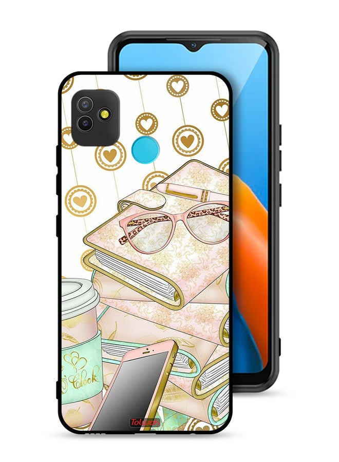 Tolwak Tecno Pop 5 Protective Case Cover Glasses On Books - Image 1