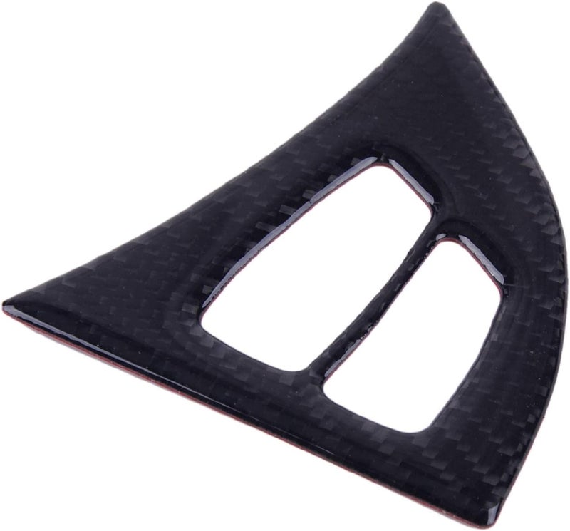 QASULER Carbon Fiber Steering Wheel Trim Cover for BMW X5 E70 - Image 2